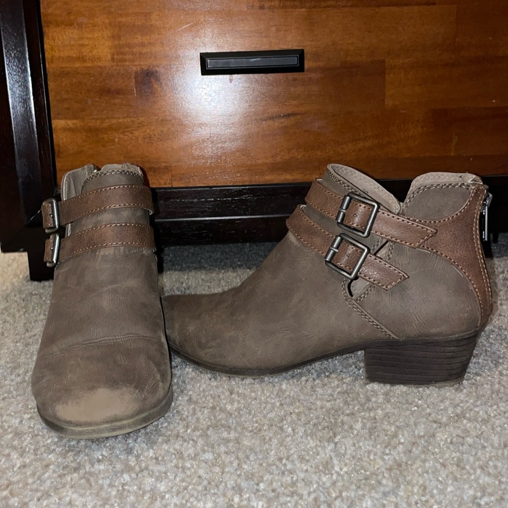 little brown booties